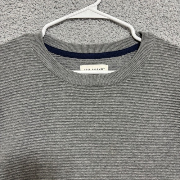 Gray Ribbed Crew Neck Pullover Sweater Size XXXL Workwear Neutral - Picture 3 of 13